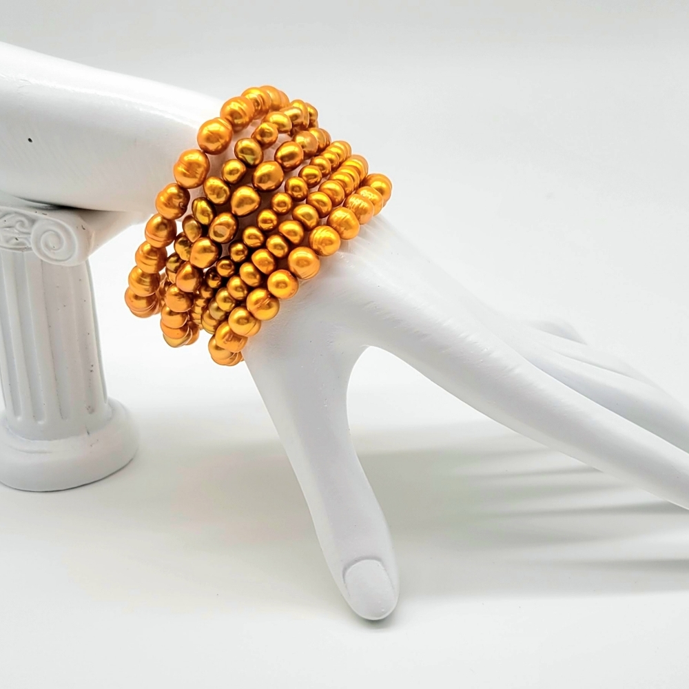 Honora Ringed Pearl Stretch Bracelets Stack Of 6 … - image 4